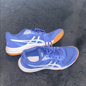 Asics Blue and White Athletic Shoes
